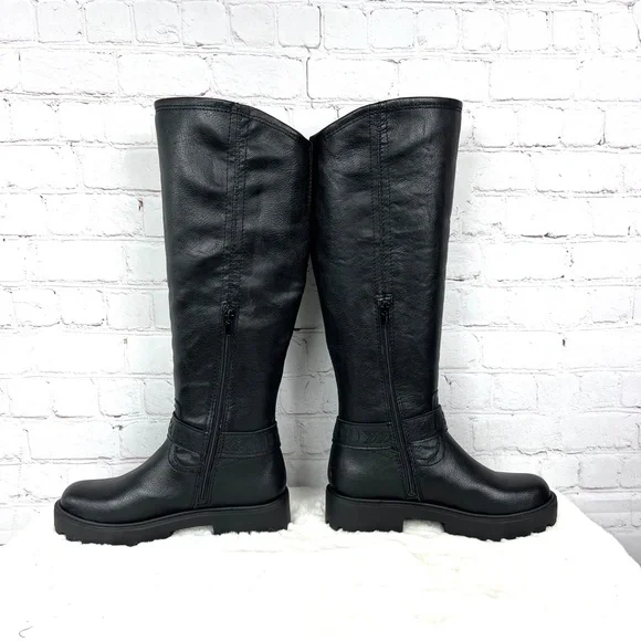 ⏳••NIB🤩 |•ZODIAC•| 'Solana' Rubber Tread Knee High Faux Leather Boots•• - Picture 6 of 15